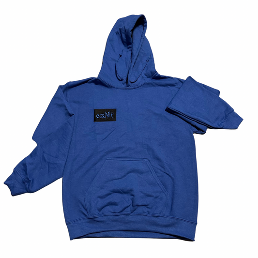 OZIVIT HOODIE BLACK/BLUE BOX LOGO