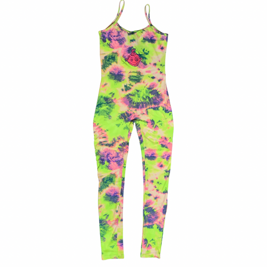 OZIVIT ONE PIECE JUMPSUIT LIME/PINK