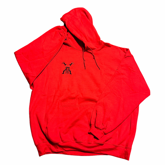 OZIVIT HOODIE RED/BLACK BOY LOGO