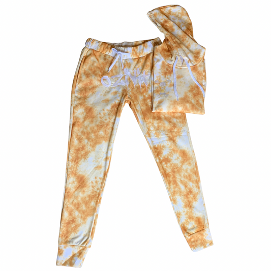 OZIVIT WOMENS SWEATSUIT GOLD/WHITE