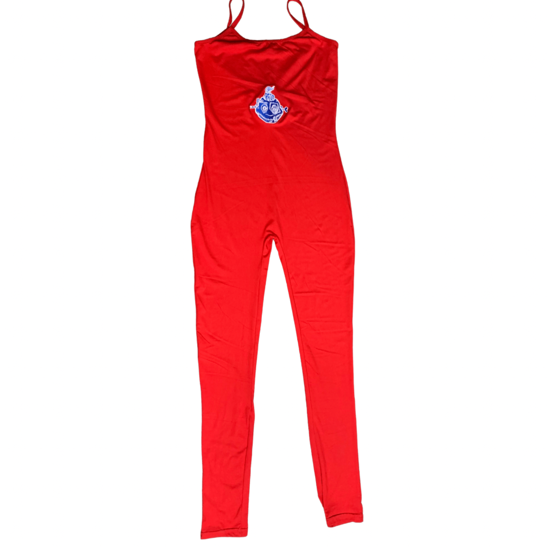 OZIVIT ONE PIECE JUMPSUIT RED