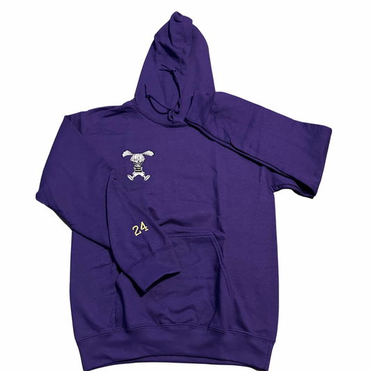 OZIVIT HOODIE GIRL LOGO PURPLE/WHITE