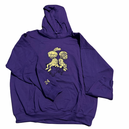 OZIVIT HOODIE PURPLE/GOLD FLOATING ROCK