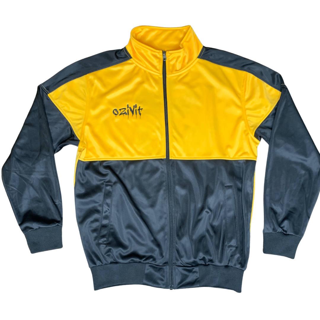 OZIVIT MENS TRACKSUIT BLACK/YELLOW