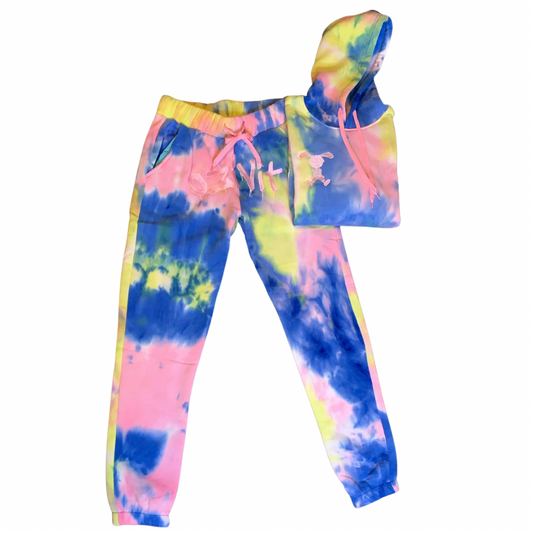 OZIVIT WOMENS SWEATSUIT TYE DYE