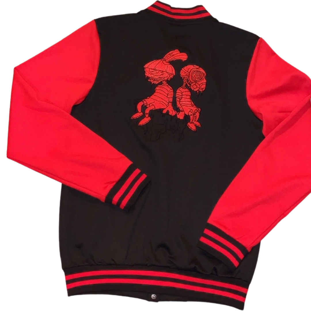 OZIVIT MENS BASEBALL JACKET RED